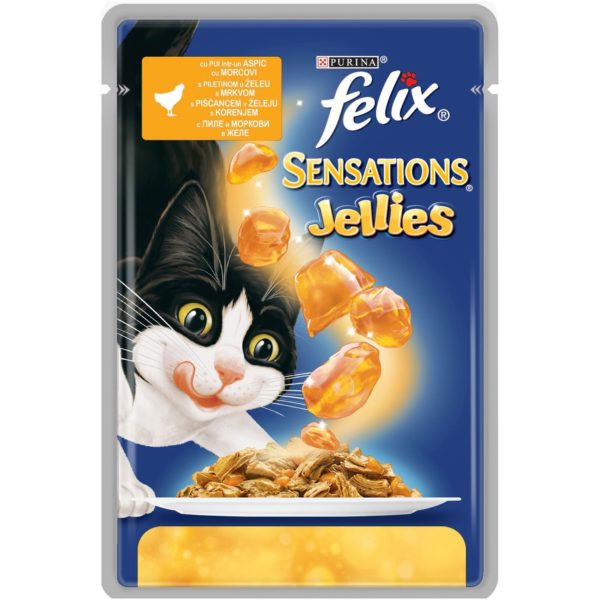 PURINA FELIX Sensations Jellies Chicken & Carrot in Jelly