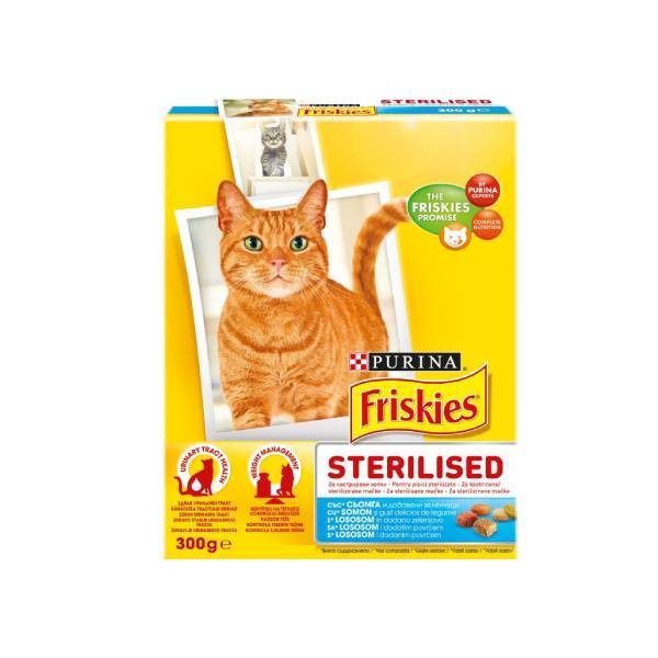 PURINA FRISKIES Cat Sterilized Salmon & Vegetables