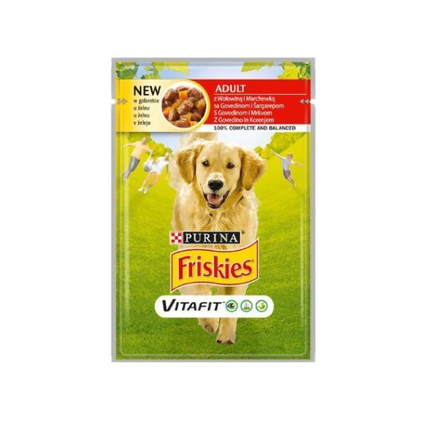 FRISKIES Dog Adult Sauce Beef & Carrot in Jelly