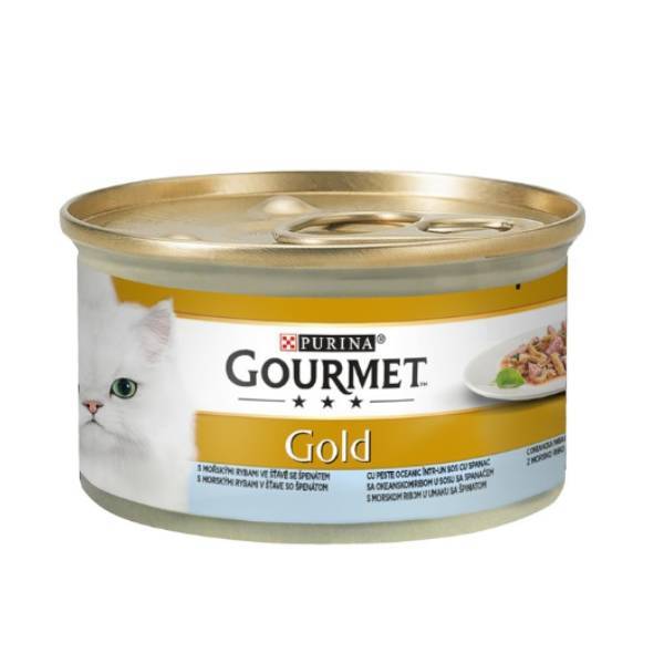 PURINA Gourmet Gold Cat Duo Chicken & Spinach in Sauce