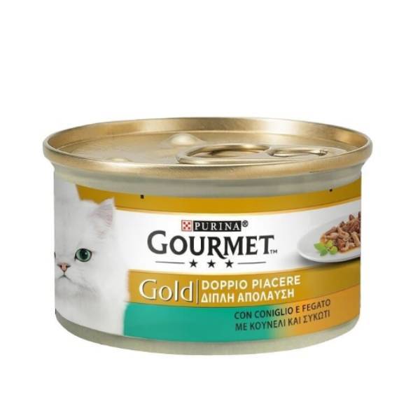 PURINA Gourmet Gold Cat Duo Rabbit & Liver in Sauce