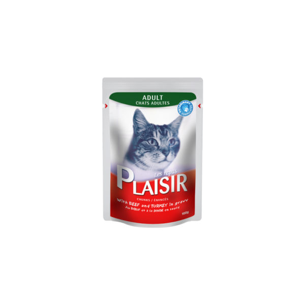 PLAISIR Cat Sauce Beef & Turkey