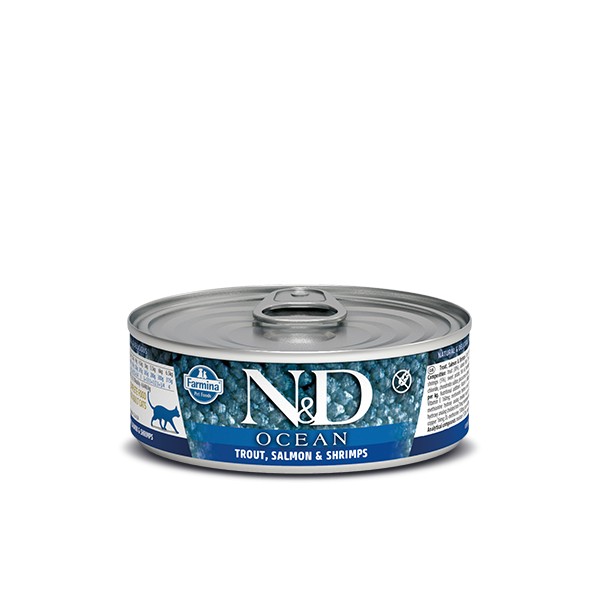 N&D Can Cat Ocean Trout, Salmon & Shrimps
