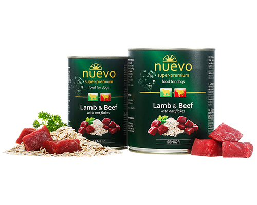 NUEVO Senior Lamb & Beef With Oat Flakes