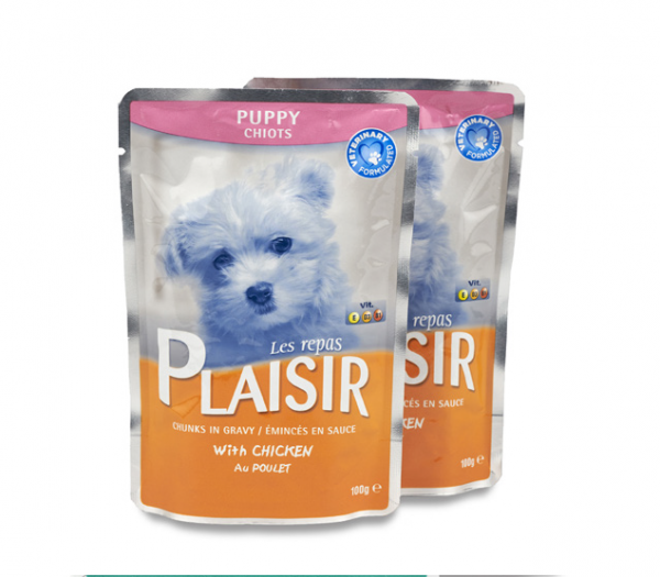 PLAISIR Dog Sauce Junior Chicken 100 g