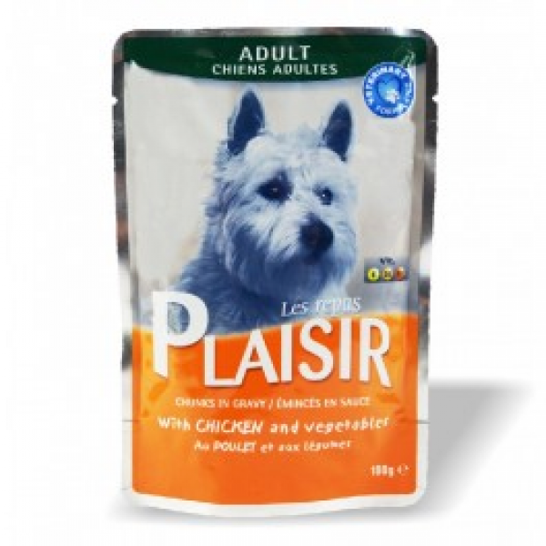 PLAISIR Dog Sauce Chicken & Vegetables 100 g