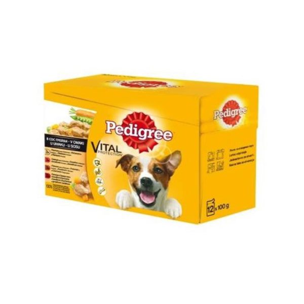 PEDIGREE Dog Beef, Lamb, Turkey 4x100 g