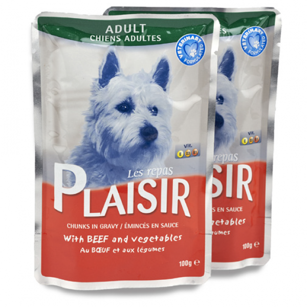 PLAISIR Dog Sauce Beef & Vegetables 100 g